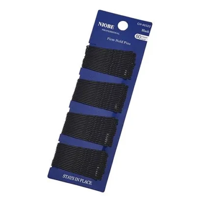 Niobe Τσιμπιδάκια Μαύρα 60 Τεμάχια