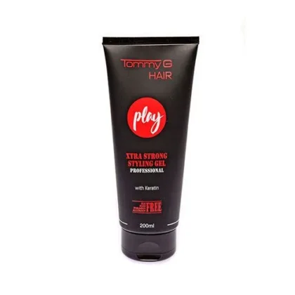 Tommy G Gel Μαλλιών Play Extra Strong  Tube 200ml