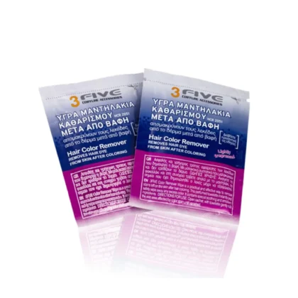 3 Five Υγρά Μαντηλάκια Καθαρισμού μετά την Βαφή Μαλλιών