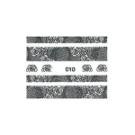Nails & More Αυτοκόλλητα Νυχιών Δανδέλα Lace 010 Μαύρο
