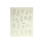 Nails & More Αυτοκόλλητα Νυχιών Νερού BLE-Y001 Gold