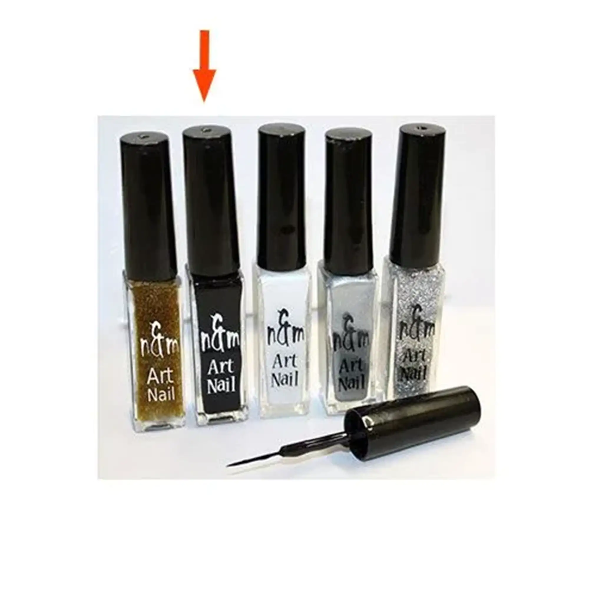 Nails & More Ραπιδογράφος Μαύρο 9ml