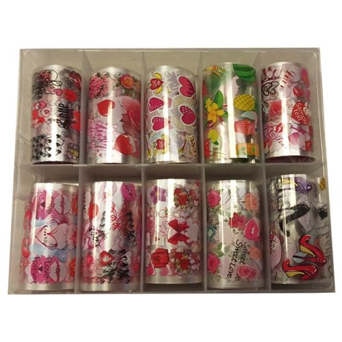 FF Selections Foils Νυχιών Σετ No155 10 τμχ – 4cm