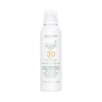 Seventeen Αντηλιακό Σπρέι Προσώπου & Σώματος SPF30 200ml