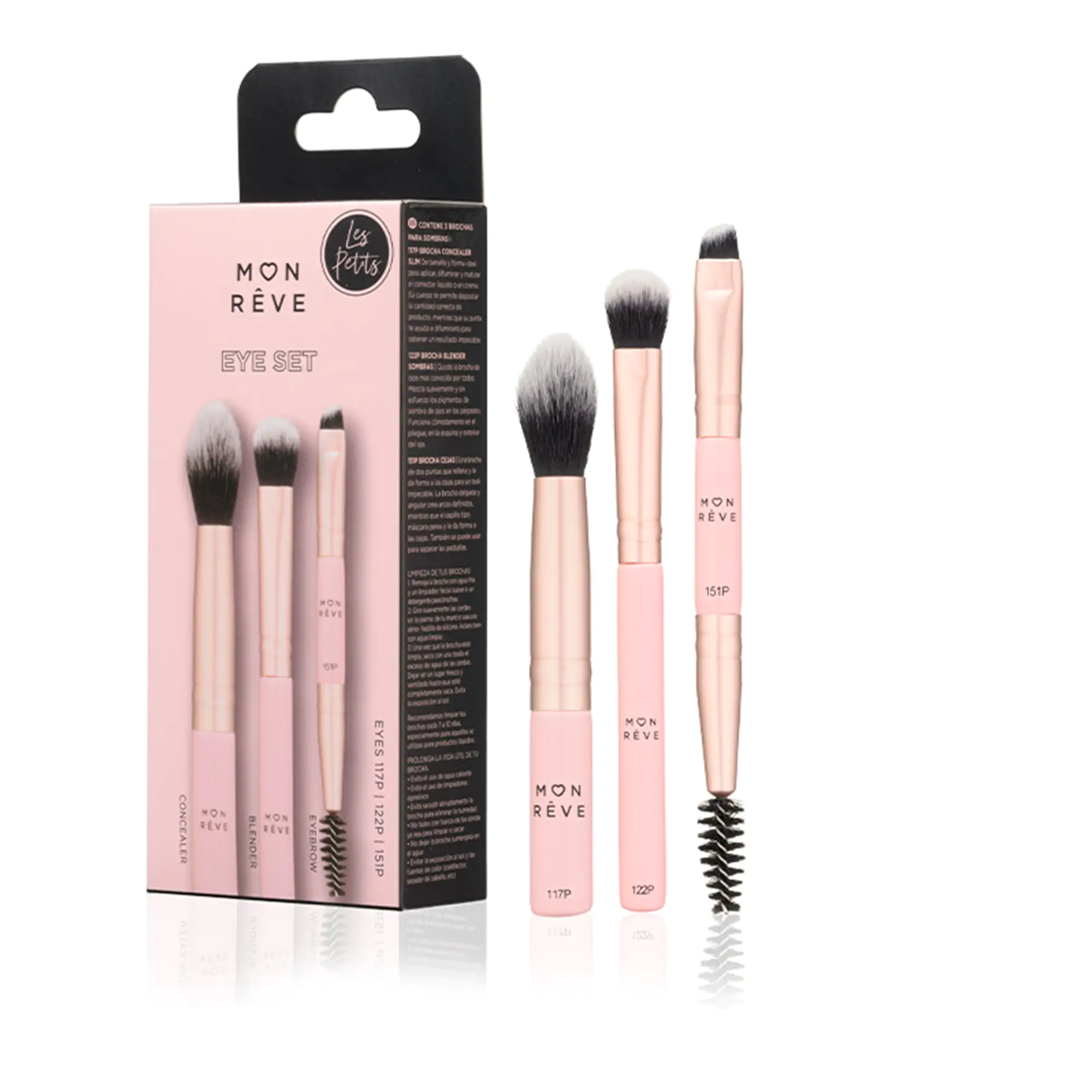 Mon Reve Σετ Πινέλα Μακιγιάζ Les Petits Eyes 3 pcs