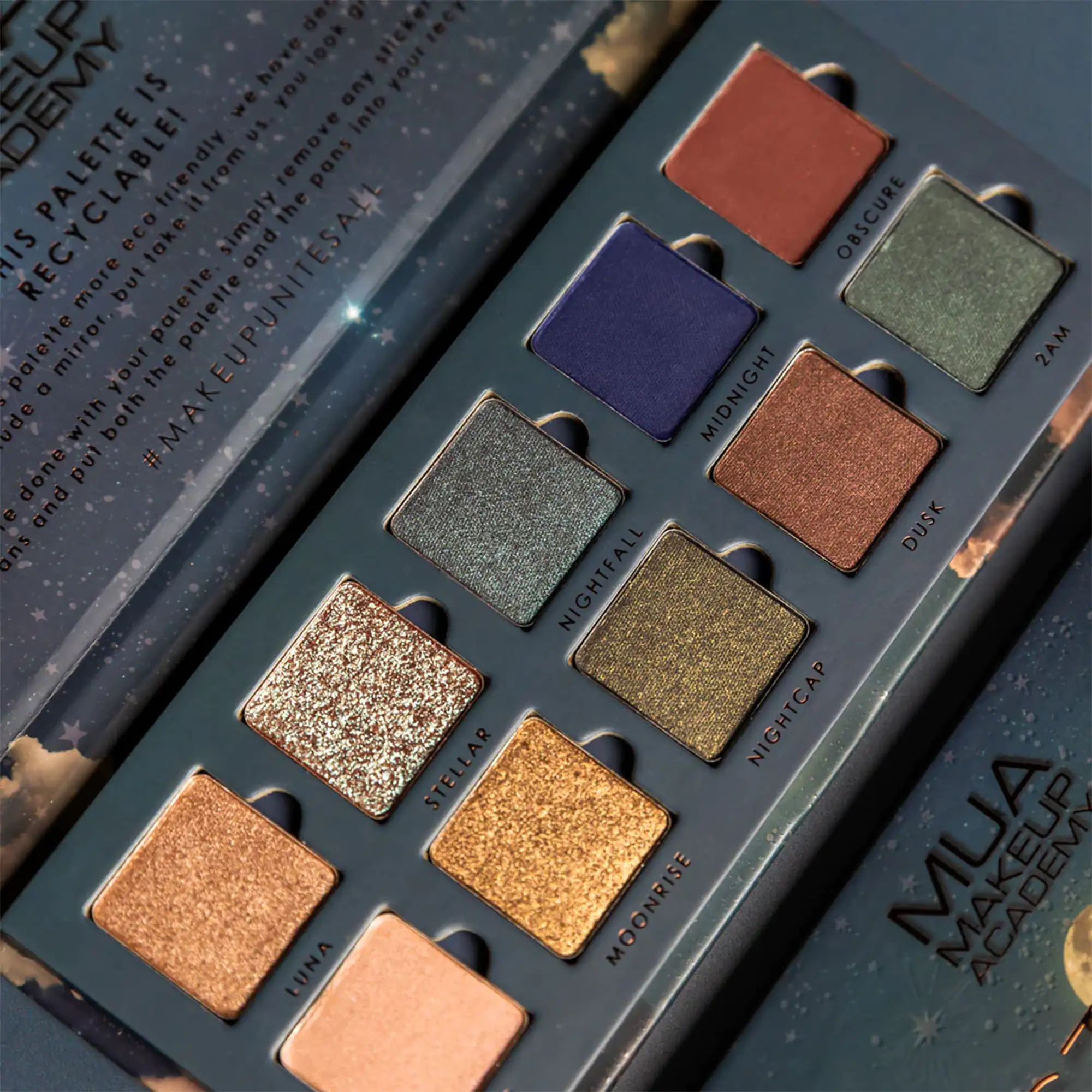 MUA Παλέτα Σκιών 10 Shade Nocturnal - Εικόνα 3