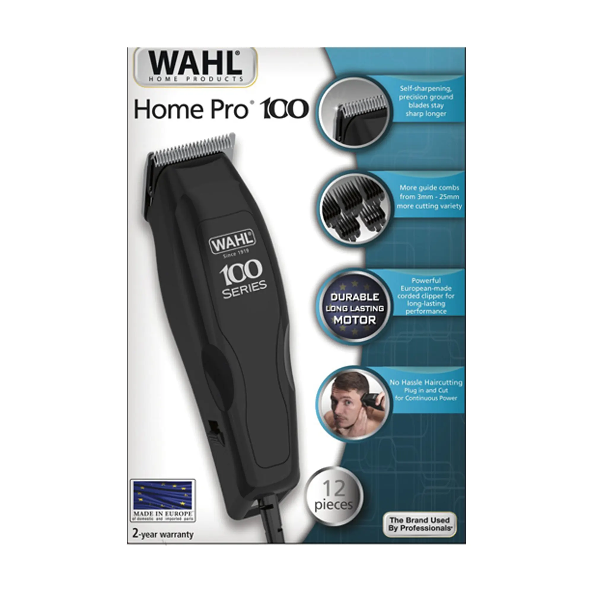 Wahl Κουρευτική Μηχανή Homme Pro 100 Combo Black No 1395-0471