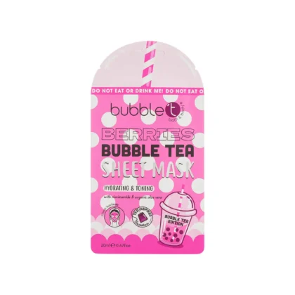 BUBBLE T Face Sheet Mask in Berries with Aloe Vera & Niacinamide 20ml