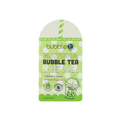 Bubble T Μάσκα Προσώπου Matcha με Αλόη Βέρα & Νιασιναμίδη 20ml