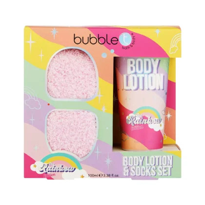 Bubble T Σετ Δώρου Rainbow Sock & Body Lotion