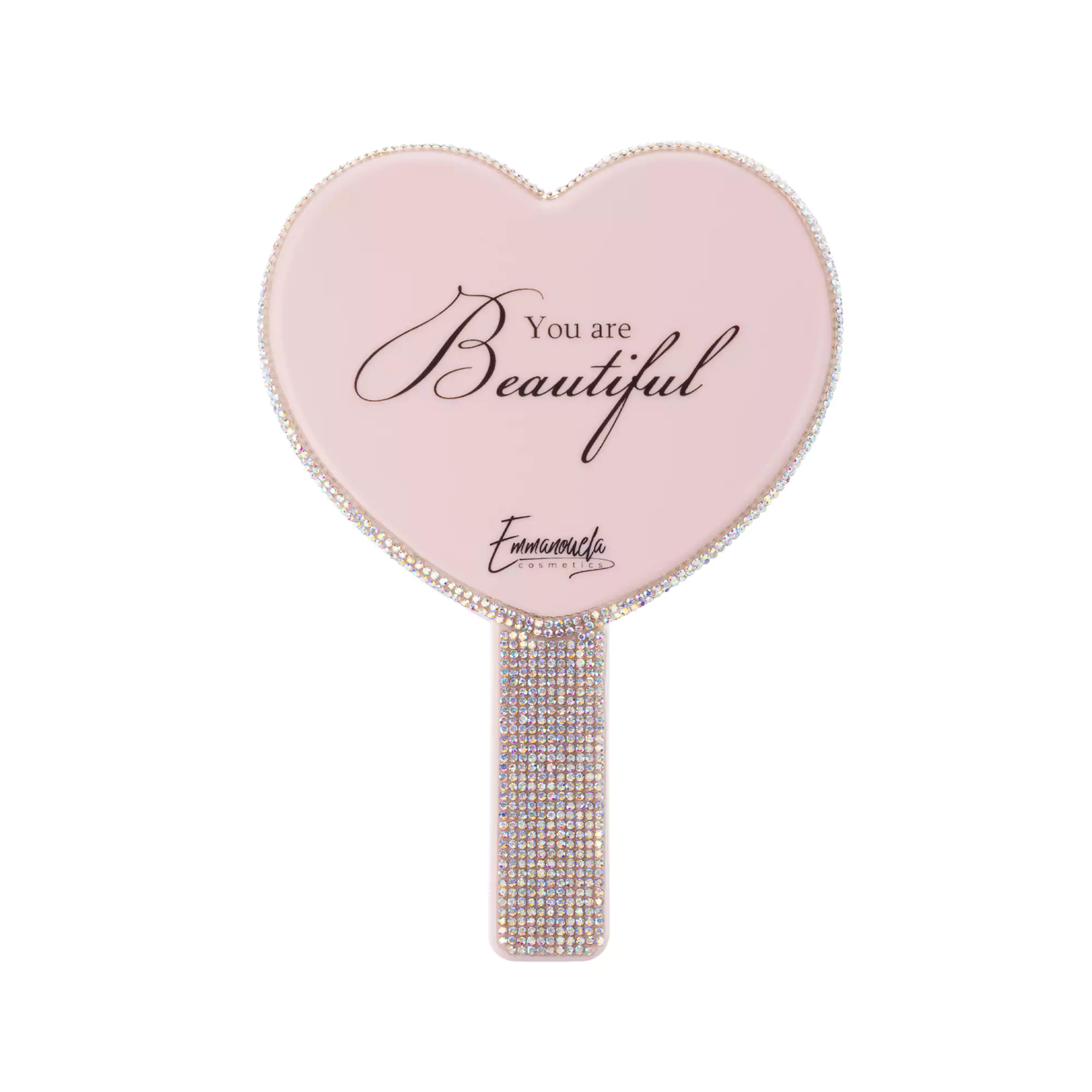 Emmanouela Pink Glam Hand Mirror