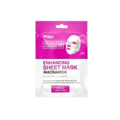 Beauty Formulas Υφασμάτινη Αντιγηραντική Μάσκα με Νιασιναμίδη