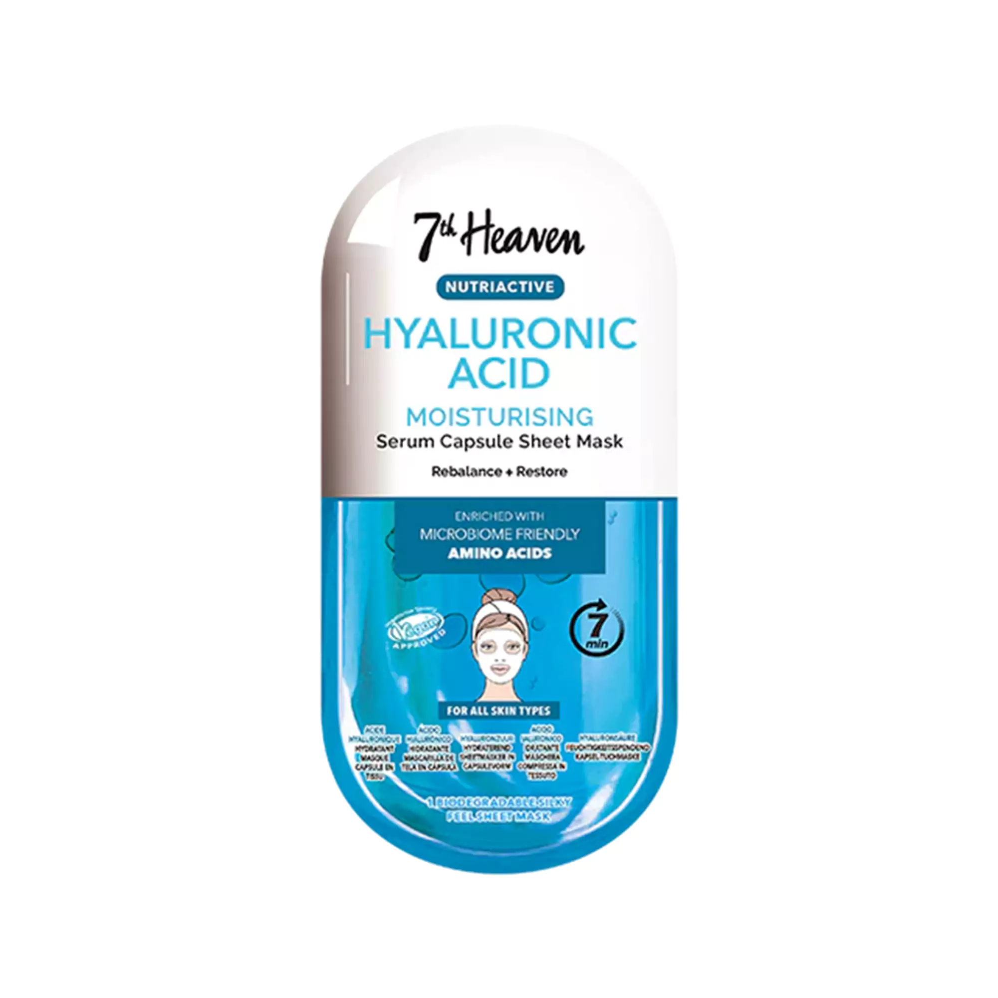 7TH HEAVEN Nutriactive Hyaluronic Acid Sheet Mask