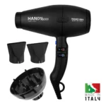 Tecno Dry Σεσουάρ Επαγγελματικό Μαύρο 2500w Handy 6000 G. 2 Στόμια + Φυσούνα
