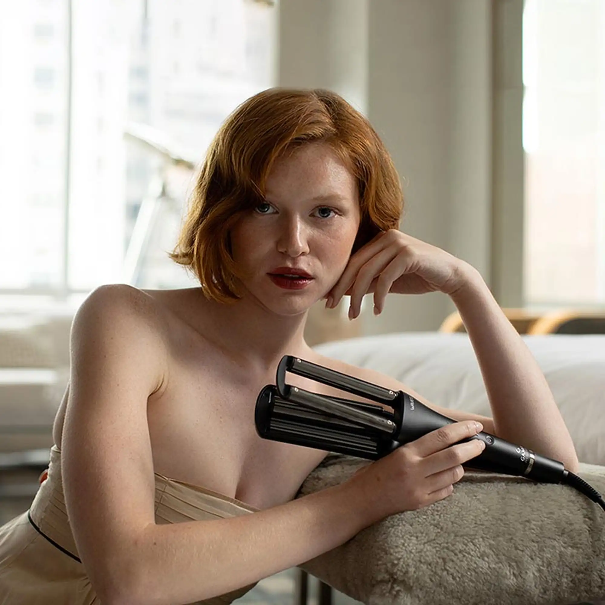 GAMA Ψαλίδι Μαλλιών Salon Waves LED 160o-220o PC5009