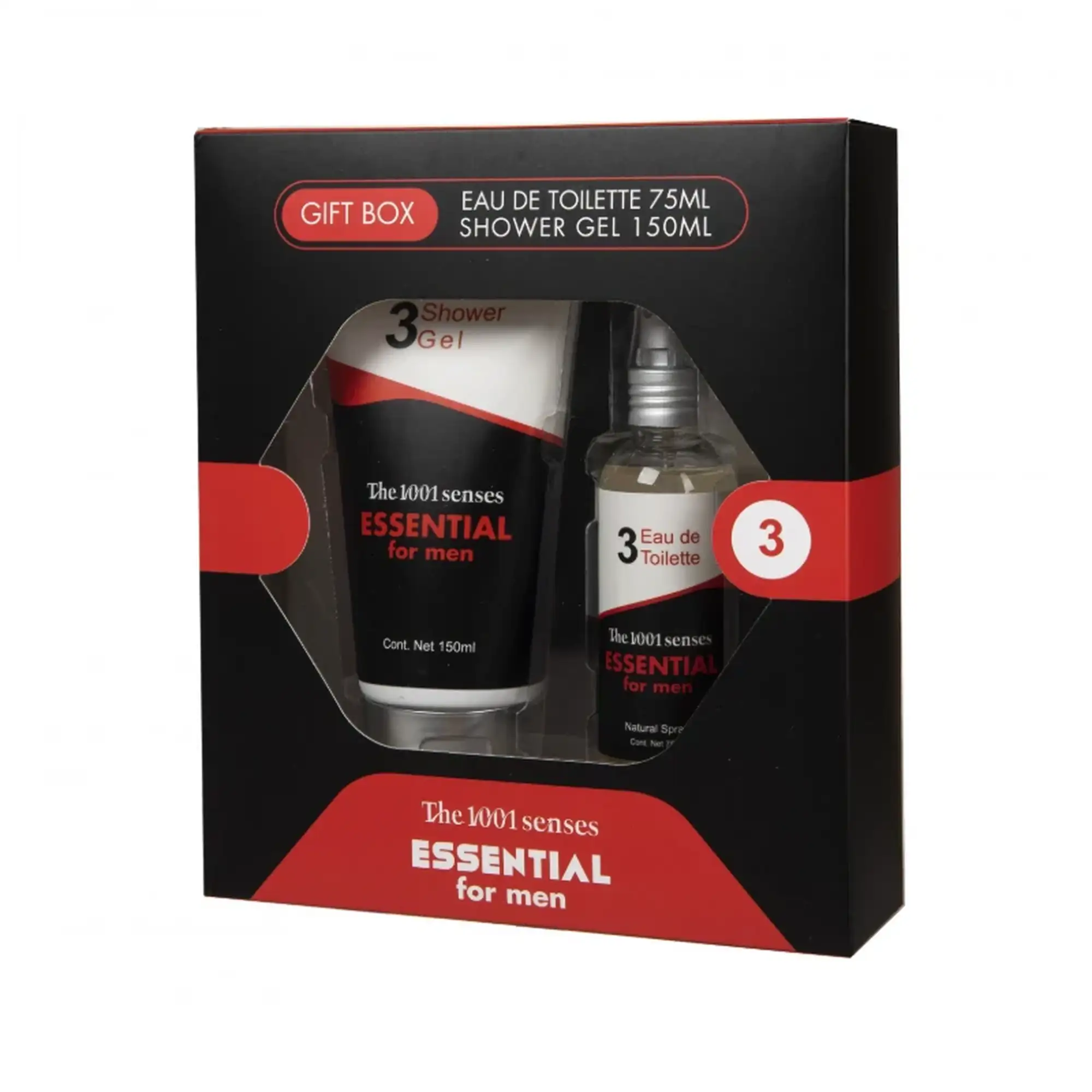 The 1001 Senses Essential For Men Shower Gel 150ml & EDT 75ml