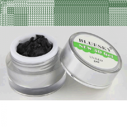 Bluesky Gel Nailart 3D - Μαύρο No 01