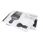 Μπέρτα Κουρέματος Barber Λευκή με Μαύρα Σχέδια