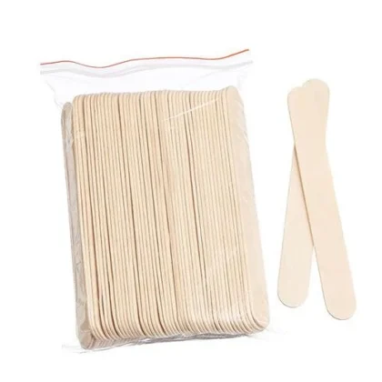 Niobe Σπάτουλα Ξύλινη Για Κερί Αποτρίχωσης 100 Τεμάχια