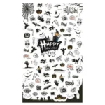 FFSelections Αυτοκόλλητα Νυχιών Νο 496 Μαύρο - Λευκό| Femme Fatale