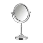 Niobe Καθρέπτης Επιτραπέζιος Διπλός Ασημί Νο ΚΑ-9060 Χ4