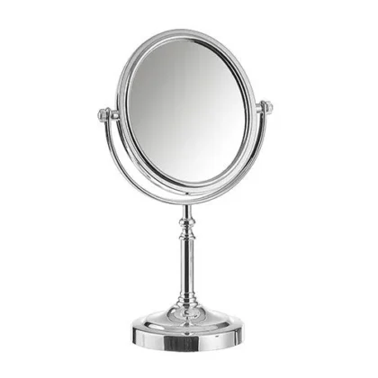 Niobe Καθρέπτης Επιτραπέζιος Διπλός Ασημί Νο ΚΑ-9060 Χ4